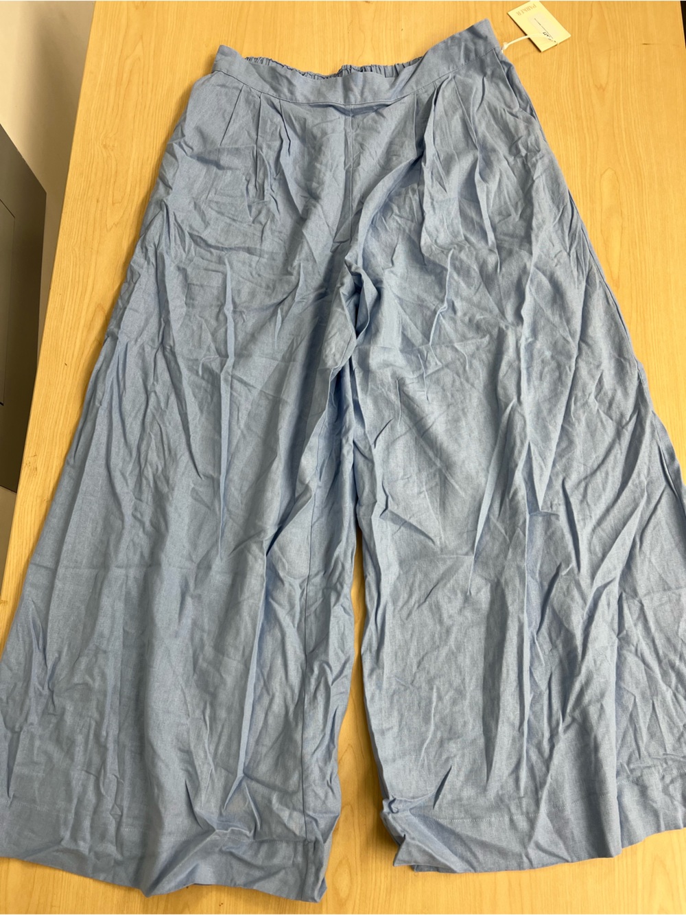 Parker Light Blue Wide-Leg Women’s Pants